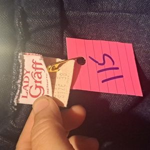 #115 Lady Graff blue pants gently used